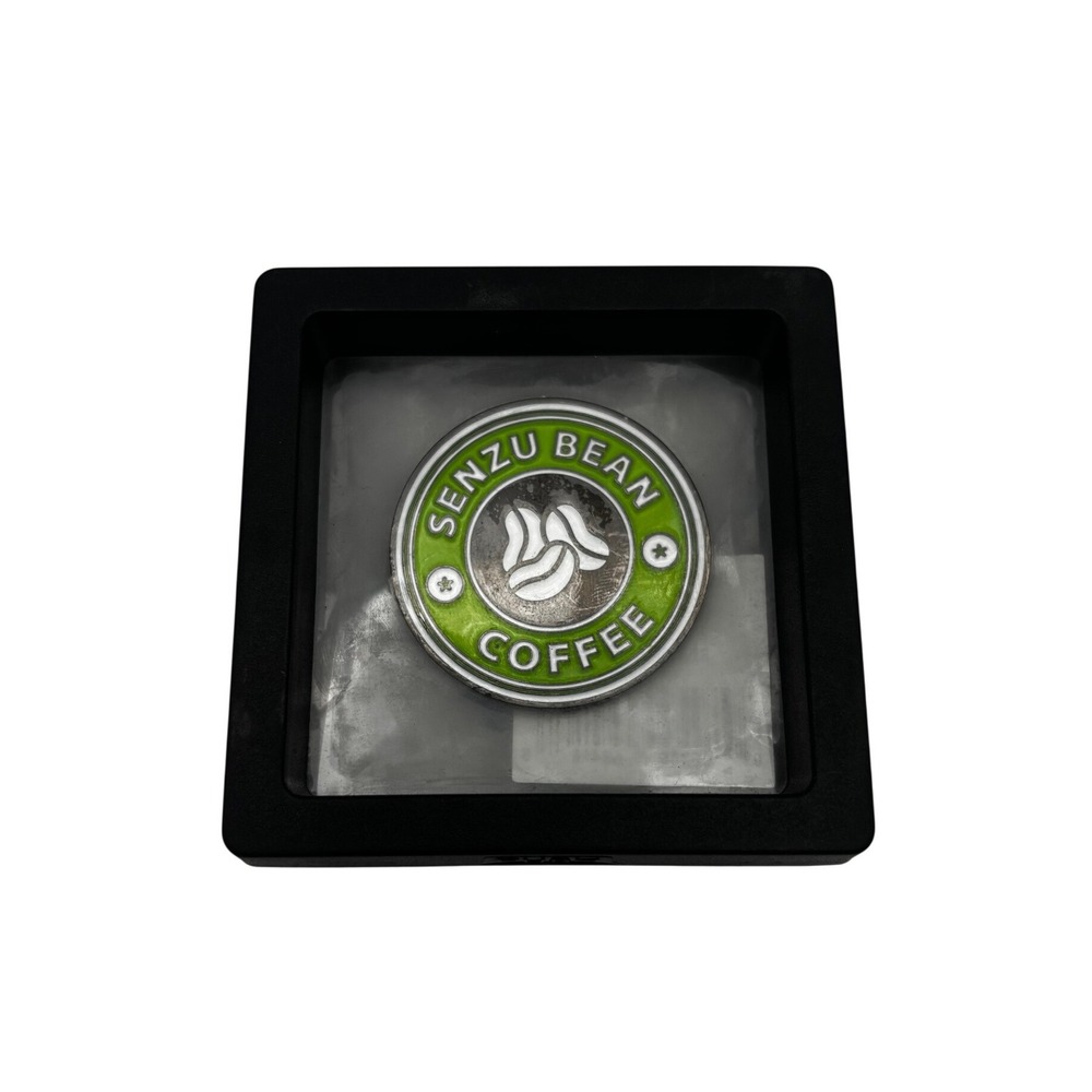 Dragon Ball Z Senzu Bean Coffee Enamel Pin Green Silver Anime Accessory - Picture 1 of 2